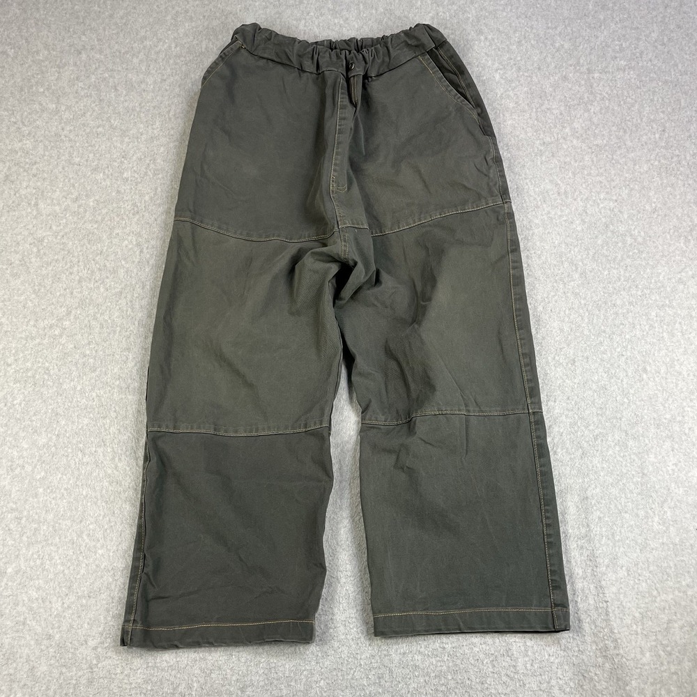 Baggy Carpenter Cargo Cropped Pants Mens Large Skater Grunge Streetwear Japan